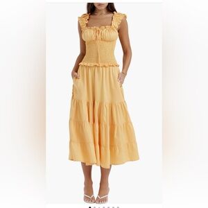 House of CB yellow dress